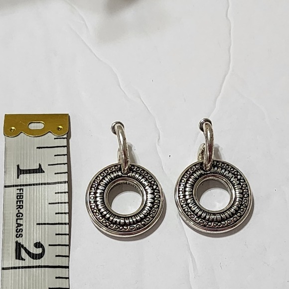 BRIGHTON TUNISIA Dangle Silver Post Earrings - Picture 5 of 7